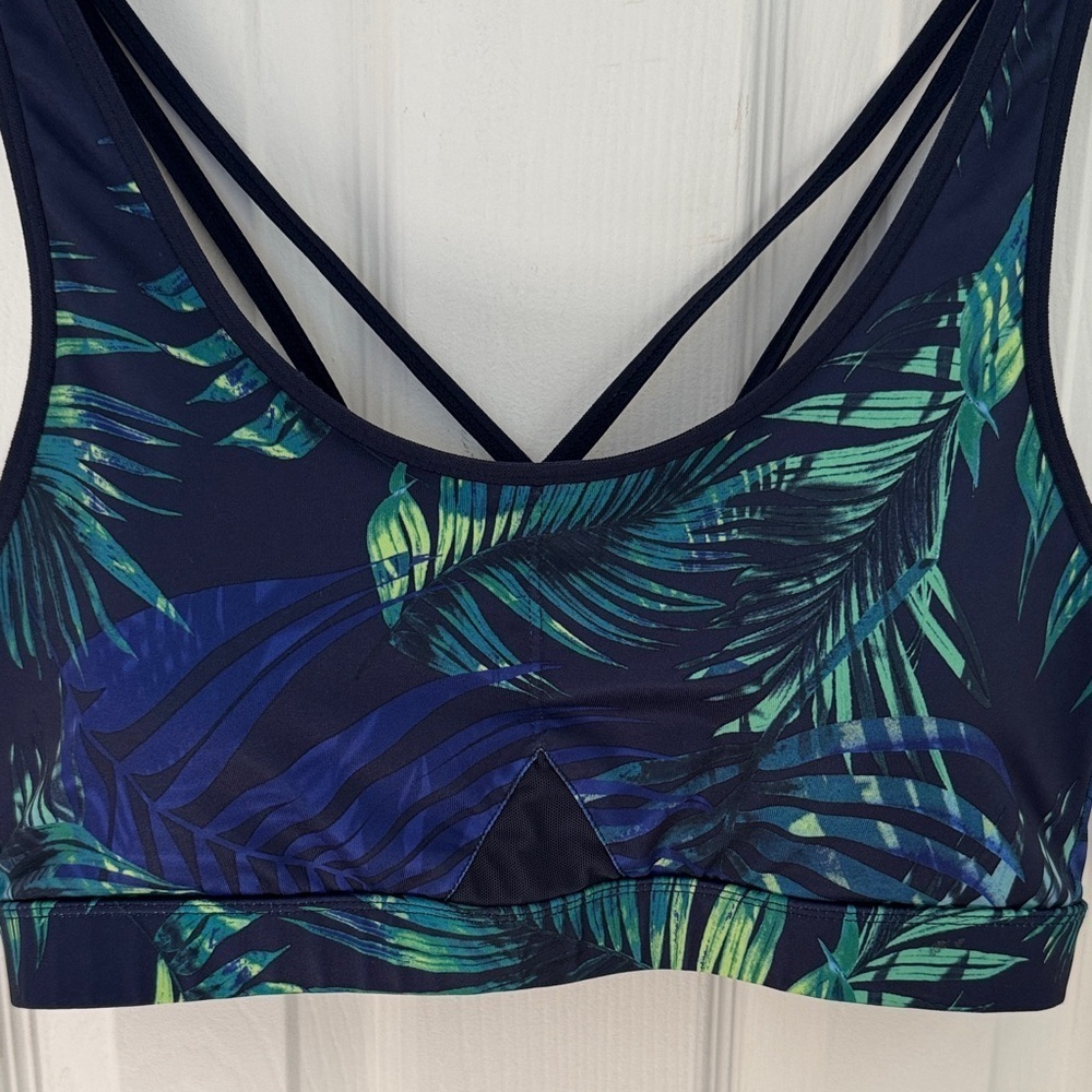 Tropical Print Padded Champion Sports Bra - Picture 2 of 5